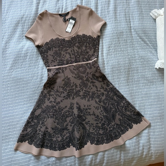 NWT Mona Nude and Lace Dress - Picture 1 of 2